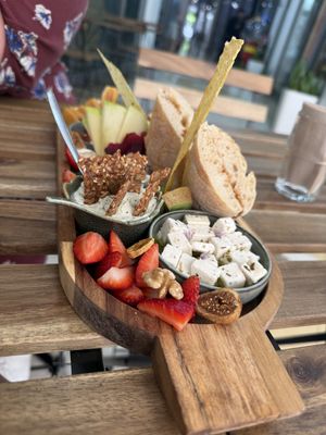 Supreme six cheese platter   at Veganaria in Ponta Do Sol