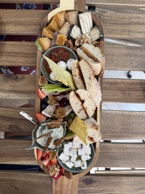 Supreme six cheese platter   at Veganaria in Ponta Do Sol