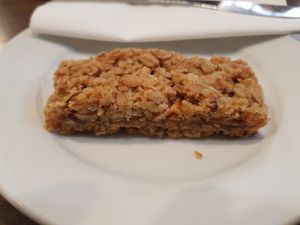 Apple and elderflower slice at Sinners Cafe in Berwick Upon Tweed