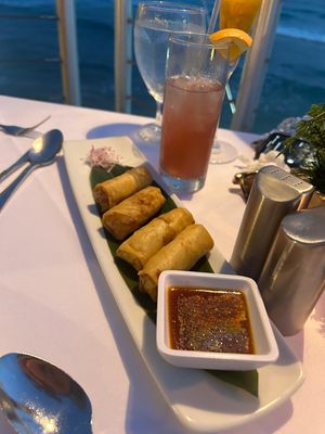 Spring rolls at Champers  in Bridgetown