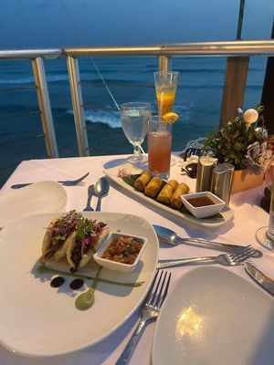 Vegan tacos at Champers  in Bridgetown