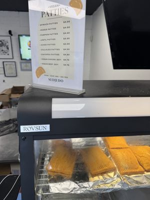 Patties menu.  at Sedjedo Kitchen in Bellmore