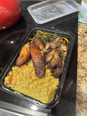 Jerk bowl  at Sedjedo Kitchen in Bellmore