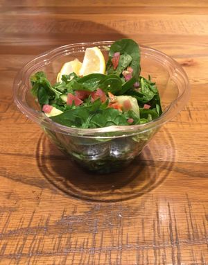 Create Your Own raw vegan salad. Portion size is smaller than other salad/bowl restaurants, but also costs less. at Piada Italian Street Food - MoA in Bloomington