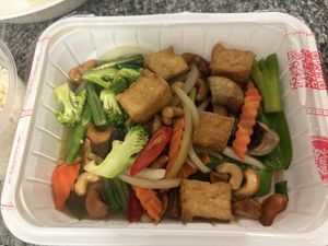 Tofu and cashew nut   at DoDee Paidang in Melbourne