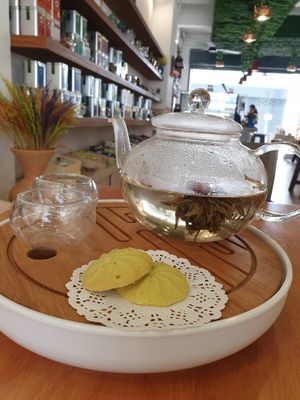 Hot tea set at SignatureThai Café & Tea House Restaurant in Krabi