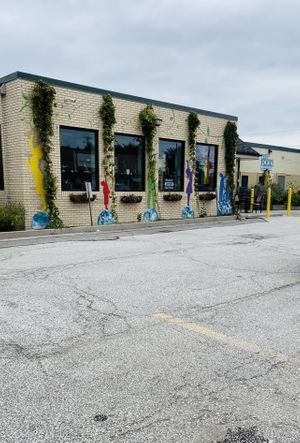 Storefront/parking lot area  at Erie Food Co-op in Erie