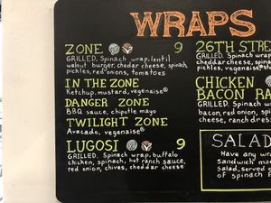 Partial Menu  at Erie Food Co-op in Erie