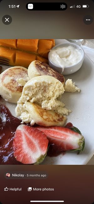 Great menu  at Home Cafe in Canggu