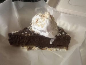 Chocolate mousse pie  at Black Rock Pizza in Kihei
