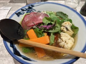 Rainbow vegan ramen   at Afuri Yokohama Landmark Tower in Yokohama