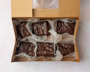 Vegan Fudge Brownies at Liquid Bliss Vegan Delights in Westport