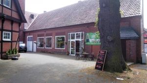 Store front at Immergruen Bistro and Cafe in Harsewinkel