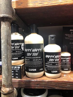 Hair perfume at LUSH in Abu Dhabi