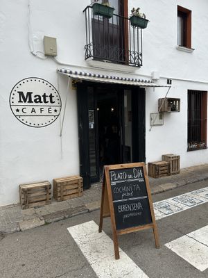 Entrance (outdoor seating on the right)  at Matt Cafe in Sant Pere De Ribes