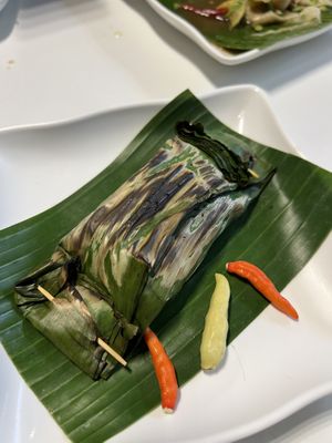 5003 spicy baby banana   at Tammang Isaan Vegan – Rama 2 · ตำมัง อีสาน เจ มังสวิรัติ วีแกน in Bangkok