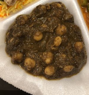 Chickpea chaat   at Kailash Parbat   in Abu Dhabi