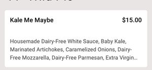 Ingredients   #Veganuary at Wild Pie  in Jacksonville