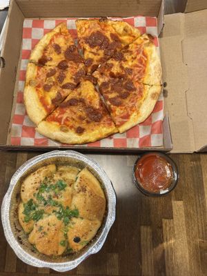 Phony pepperoni and garlic monkey bread   at Wild Pie  in Jacksonville