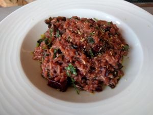 risotto at Universal Studios - Mythos Restaurant in Orlando