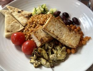 Couscous bowl  at Universal Studios - Mythos Restaurant in Orlando