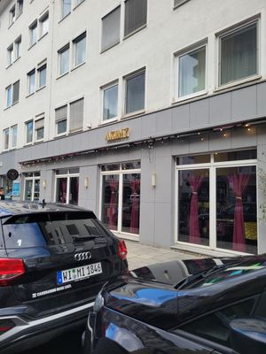 Outside at Akimy in Munich