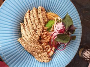 X2 Udon fri duck at Akimy in Munich