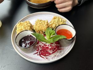 Battered tofu - the coating was both crispy and chewy  at Akimy in Munich