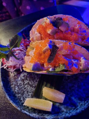 Salmon Taco at Akimy in Munich