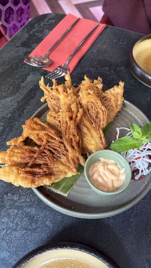Fried Enoki Mushrooms  at Akimy in Munich