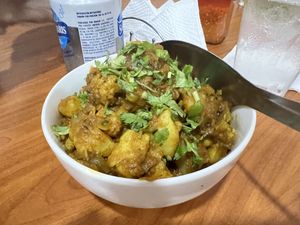   at Namaste Rawat Kitchen in Santa Tecla