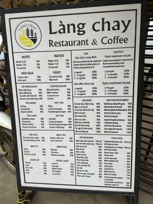 Menu  at Lang Chay Restaurant & Coffee in Sapa