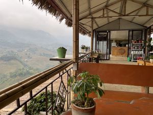 Inside the restaurant   at Lang Chay Restaurant & Coffee in Sapa
