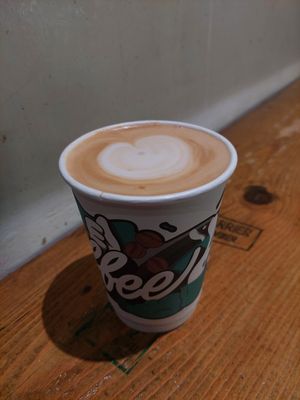 Large Cappuccino with oat milk & extra coffee shot (HK$ 56) at N1 Coffee & Co in Kowloon