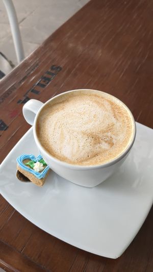 Best coffee in town. Cookie not vegan :( at Kaffeehaus in Arequipa