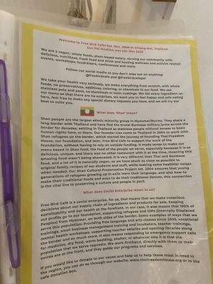   at Free Bird Cafe Pai in Pai