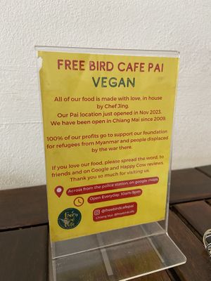   at Free Bird Cafe Pai in Pai