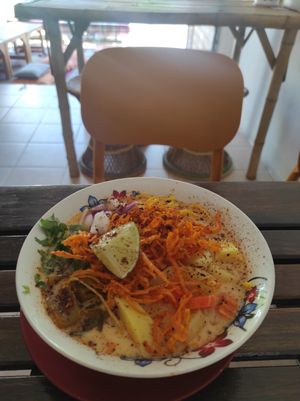 Khao soi at Free Bird Cafe Pai in Pai