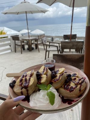 Blueberry pancakes  at Seabuds in San Juan La Union