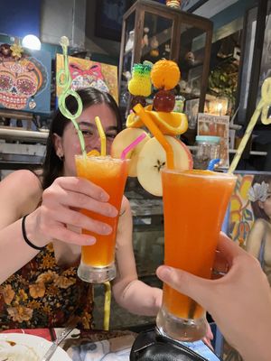 Fruity cocktail  at Art Space Gallery and Music Bar in Phuket