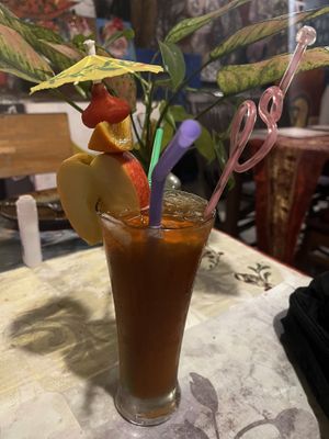 Fancy drink!  at Art Space Gallery and Music Bar in Phuket