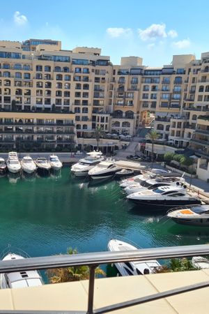 Sharma (centre of picture) at Sharma in St Julians