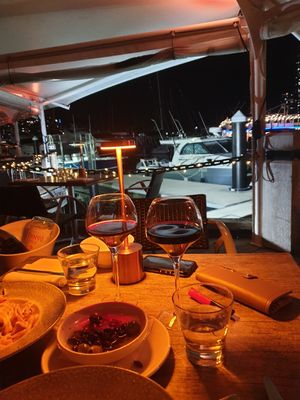 Our view at Glass Dining & Lounge Bar in Main Beach