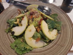 Best salad dressing ever! at Iliada Beach Bar Restaurant in Corfu