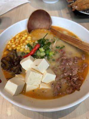 Beyond meat ramen!  at Ajisen Ramen in Toronto