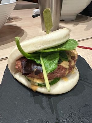 Vegan bun   at Ajisen Ramen in Toronto