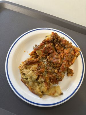 Lasagne with lentils   at Piazza Martino Agricoltura e Cucina in Bologna