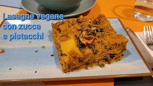 Lasagne with pumpkin and pistachios at Piazza Martino Agricoltura e Cucina in Bologna