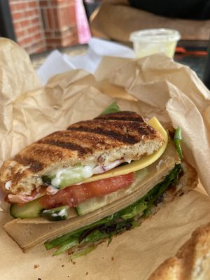 Ava Club sandwich (I already ate half)  at Another Veggy Addict in Conyers