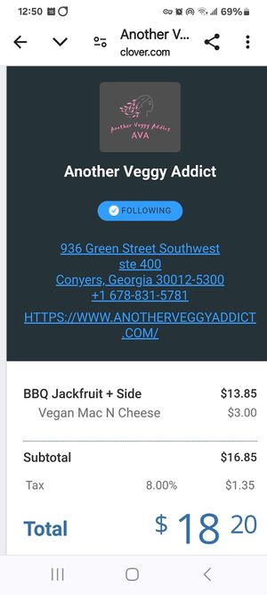  at Another Veggy Addict in Conyers